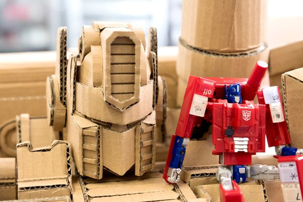 AU Infobar Optimus Prime   Cardboard Sculpture By Artist Monami Ohno  (8 of 21)